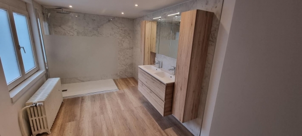 Rénovation complète d'une salle de bain à Mons