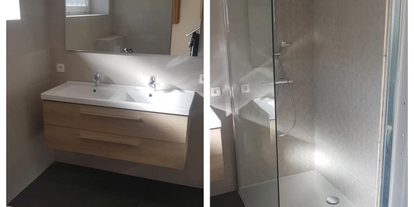 Rénovation complète d'une salle de bain par Nova Concept
