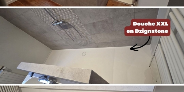 Réalisation Nova Concept | Douche XXL en Dzignstone
