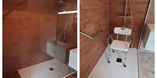 Rénovation d'une douche pour accès PMR